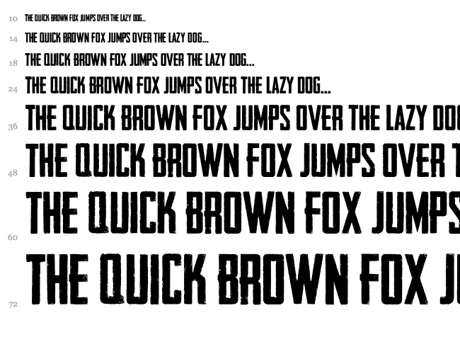Headliner No. 45 font waterfall